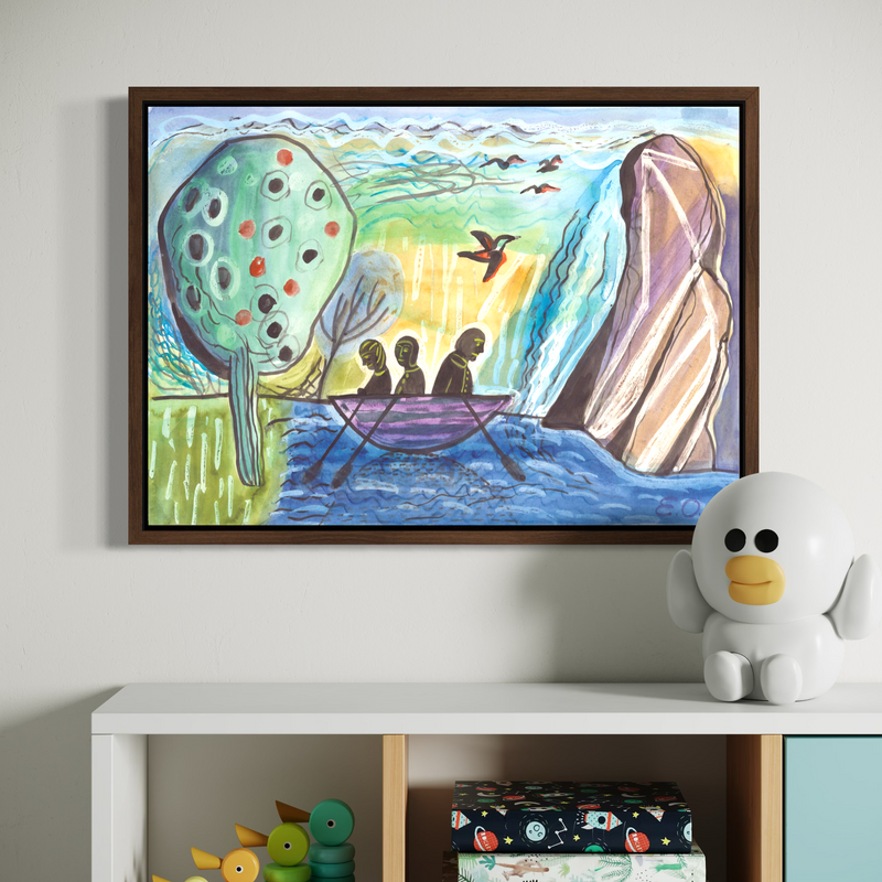 Art Prints for kids in the kids bedroom 