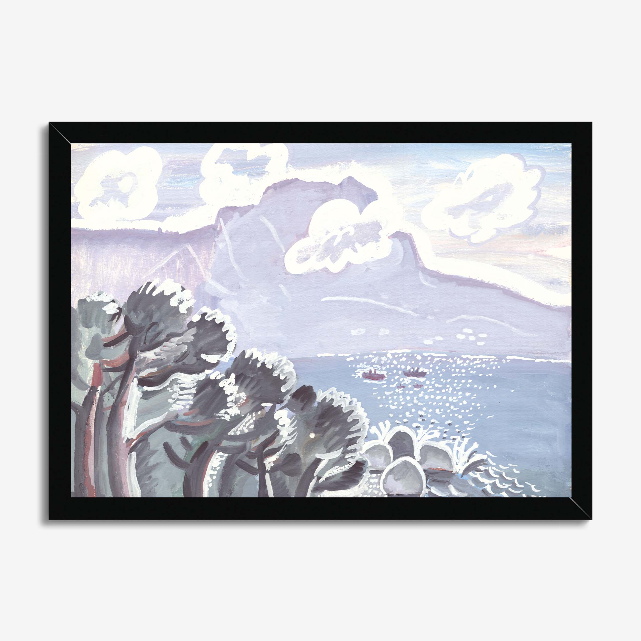 Mountain View with Trees