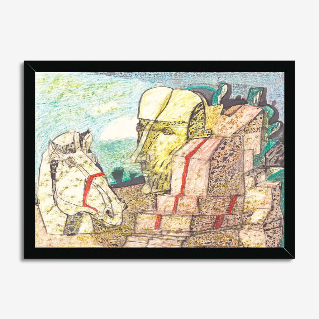 Still Life Horse and Face
