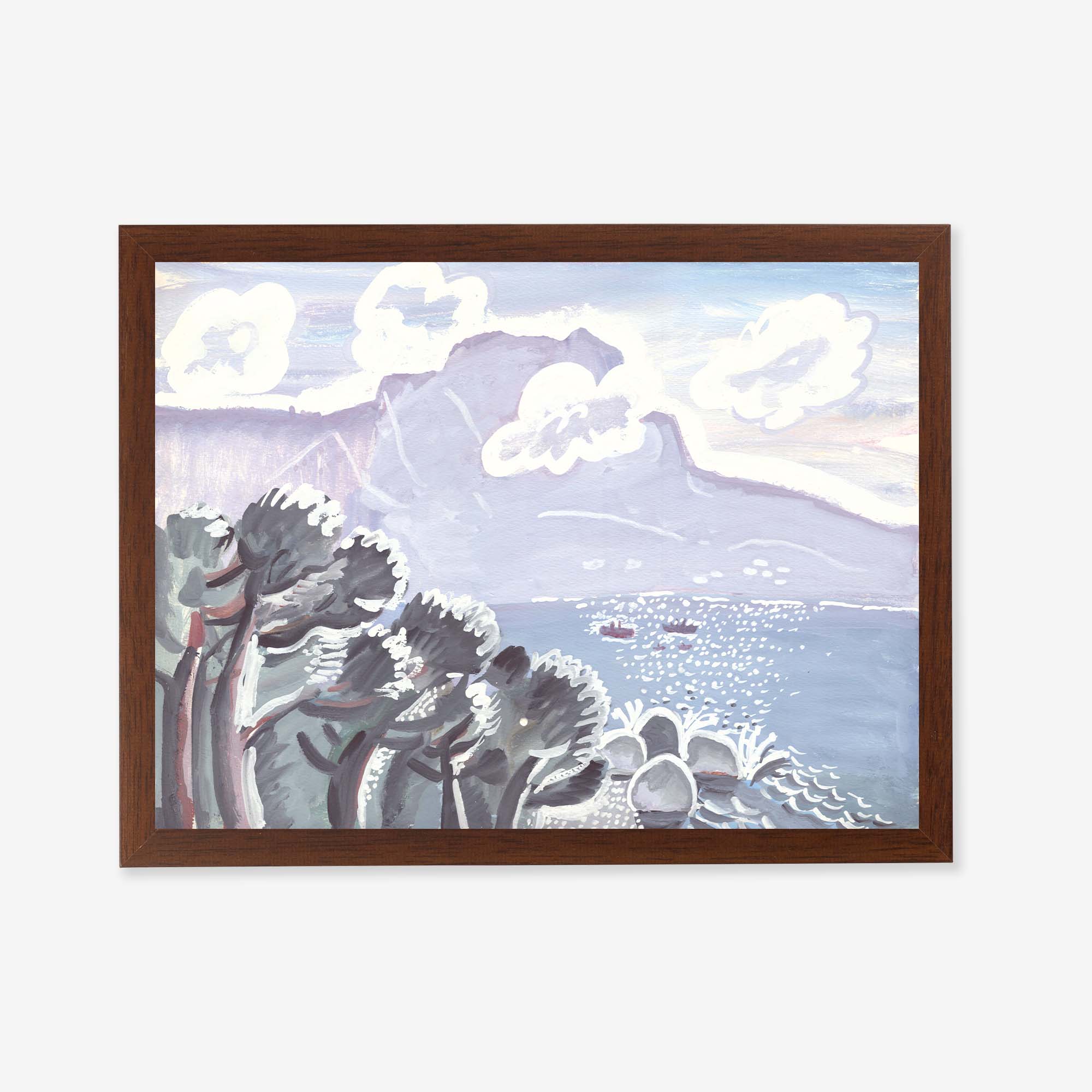 Mountain View with Trees