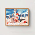 Mother With a Baby On The Beach
