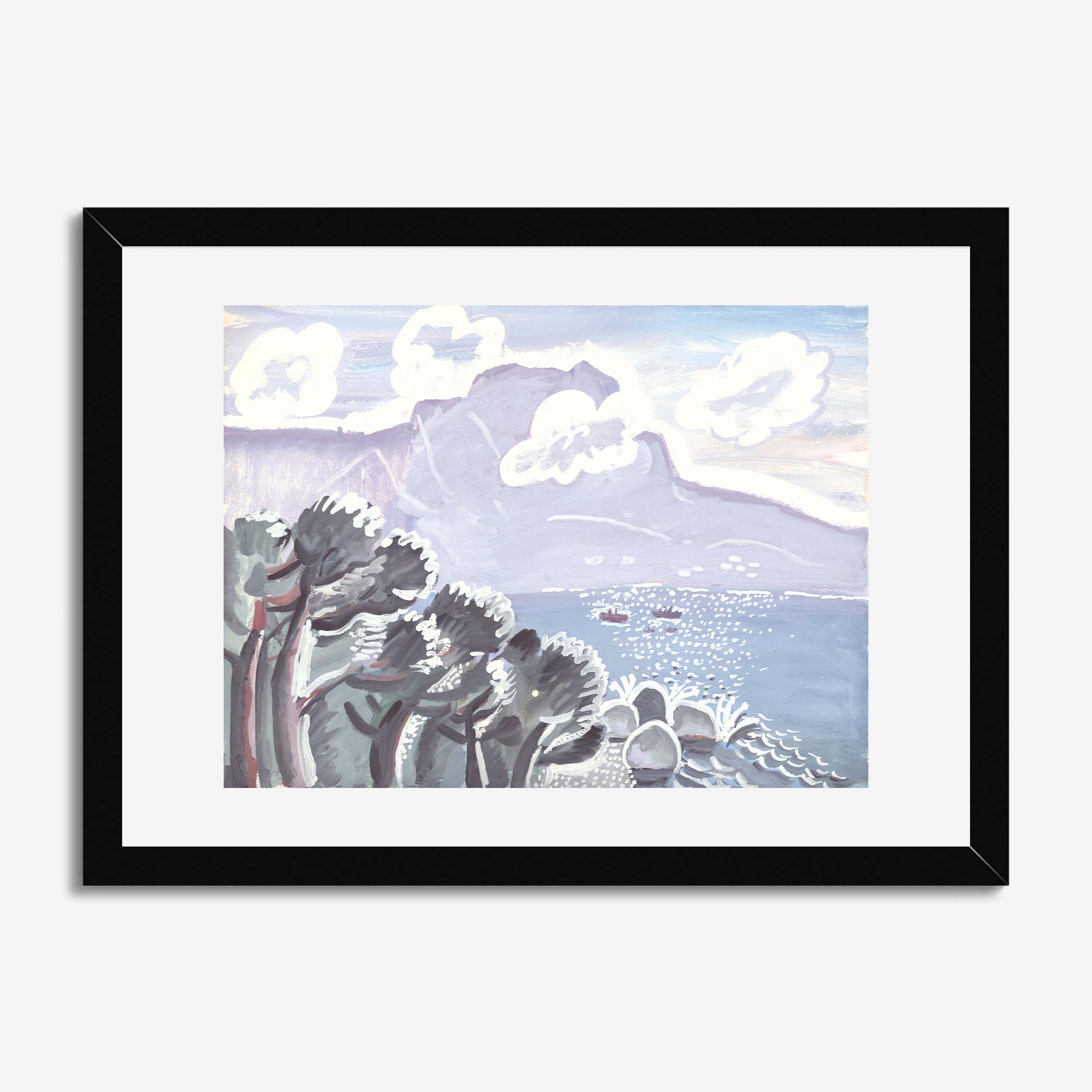 Mountain View with Trees