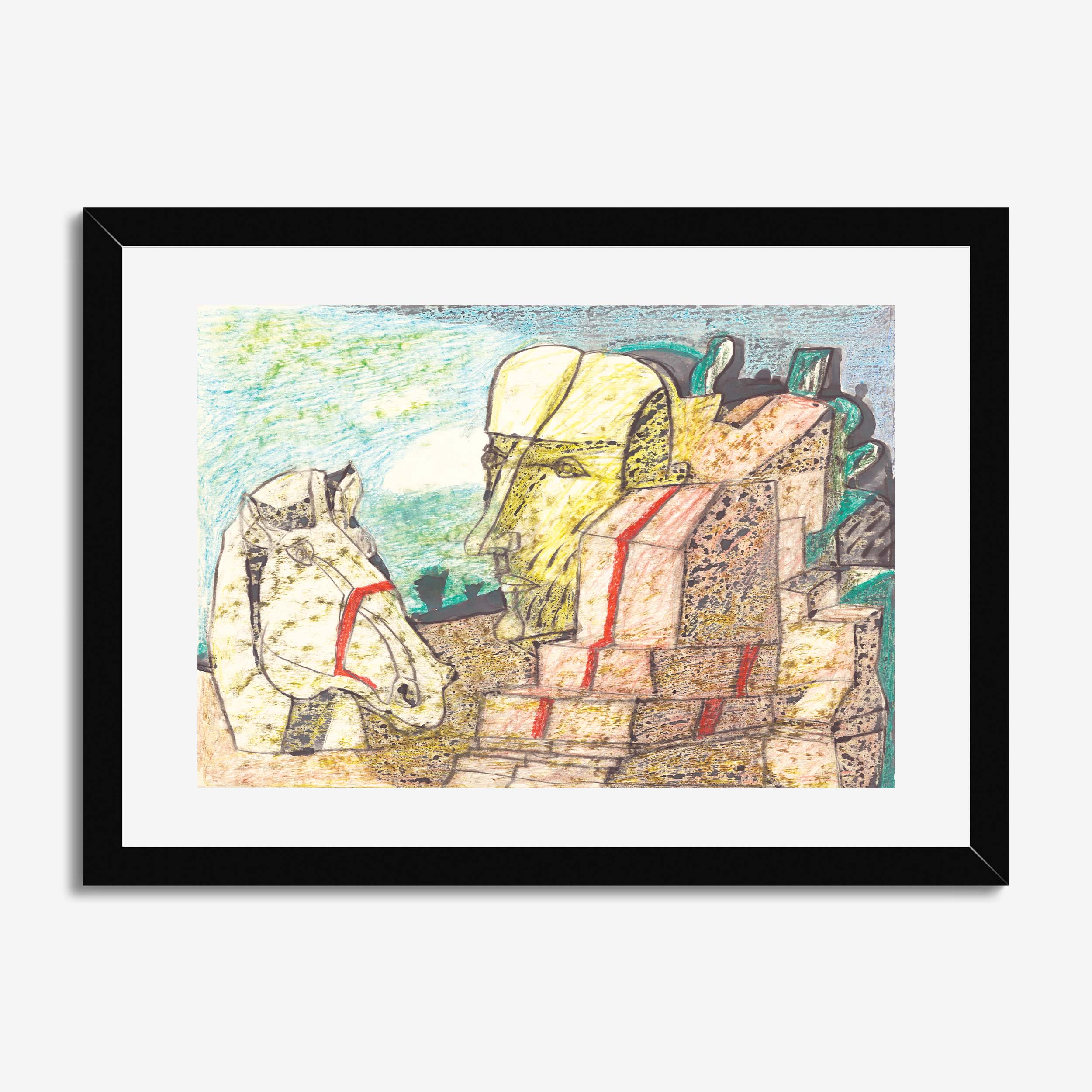 Still Life Horse and Face