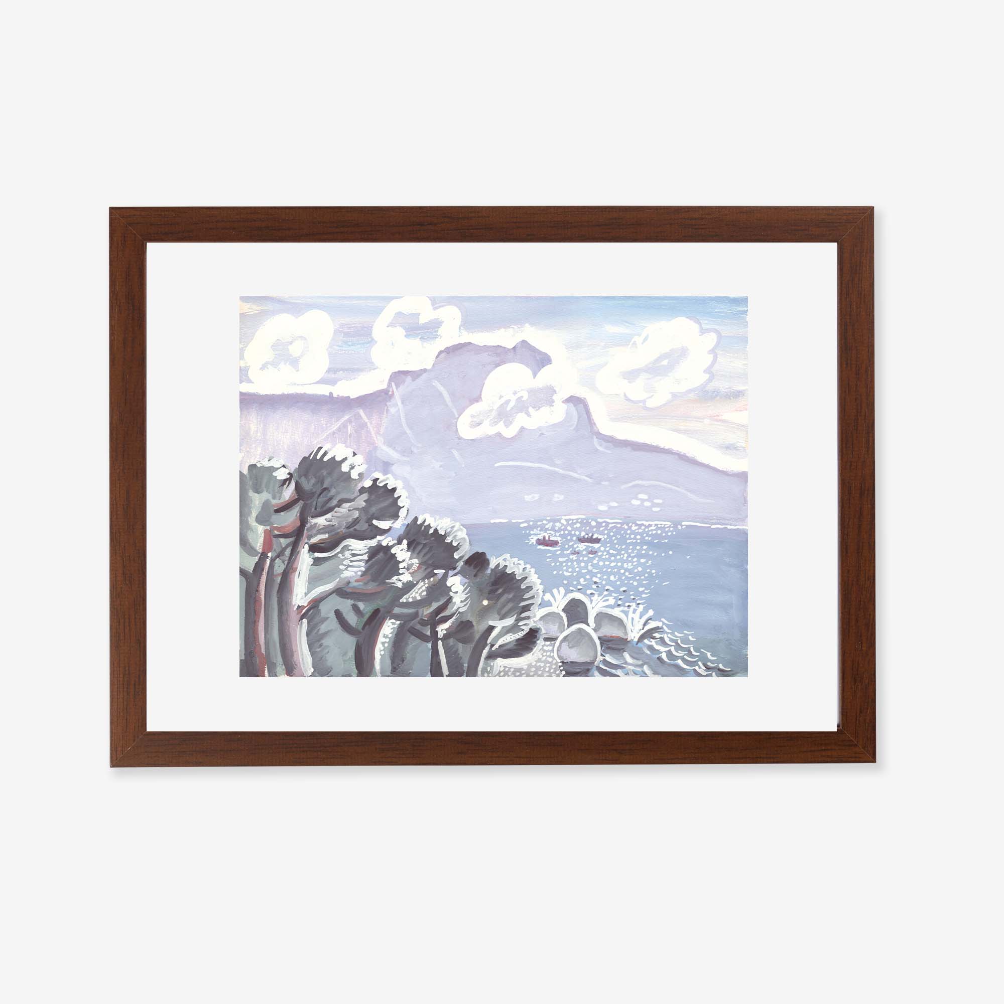 Mountain View with Trees