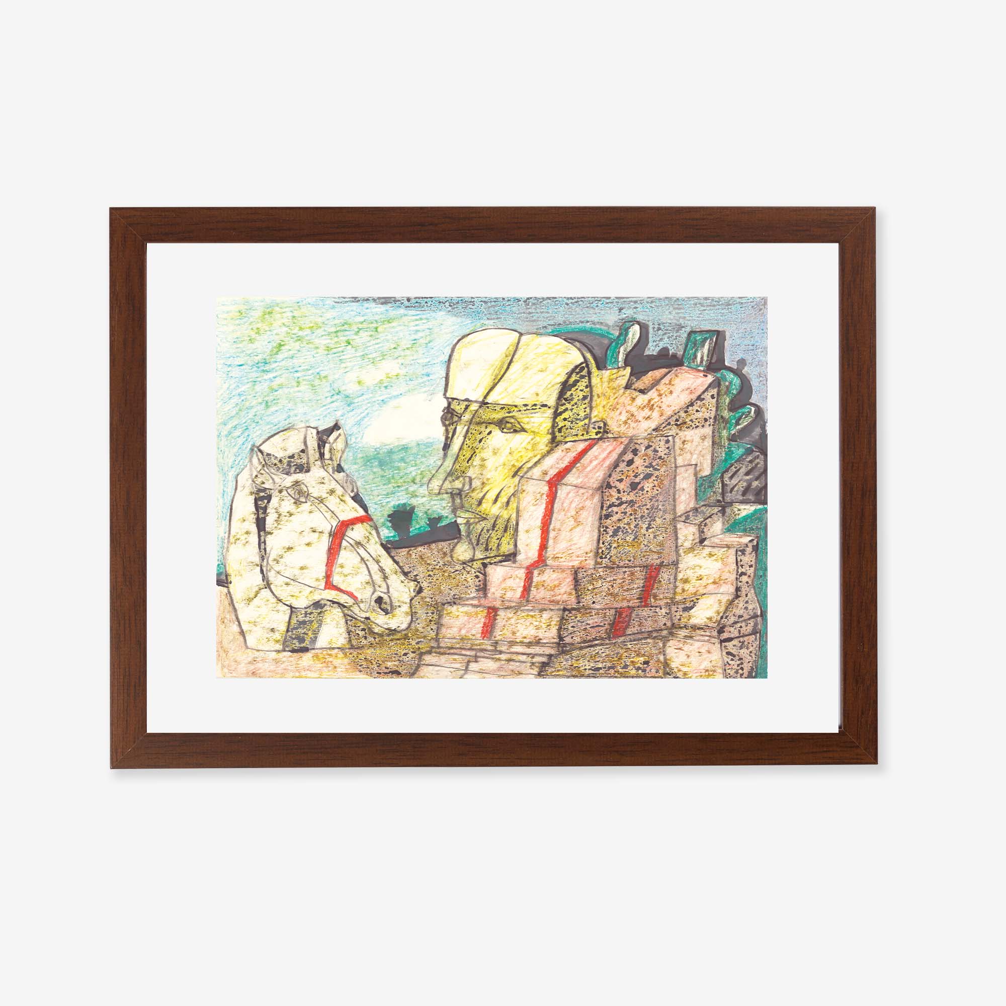 Still Life Horse and Face