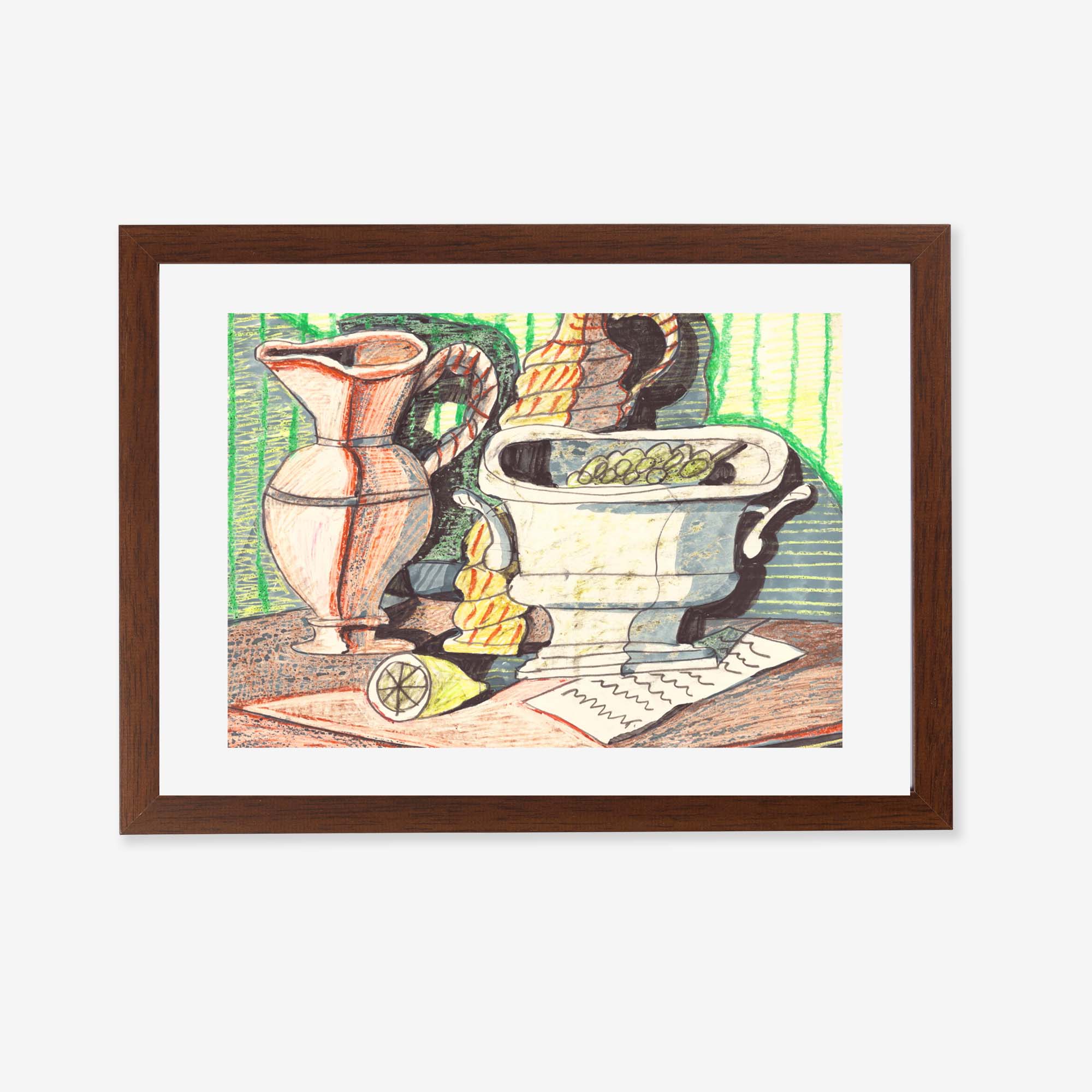 Still Life With Grapes And Lemon