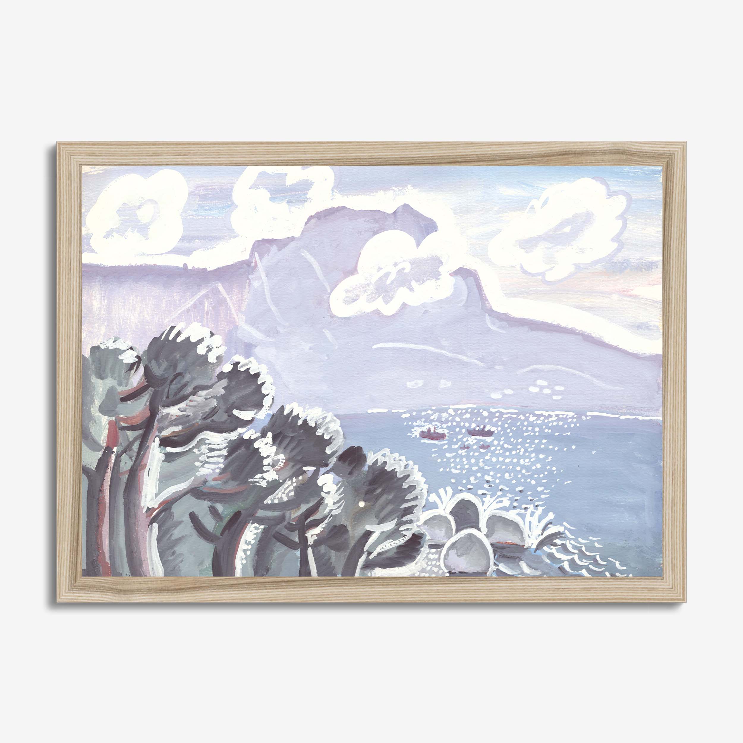 Mountain View with Trees