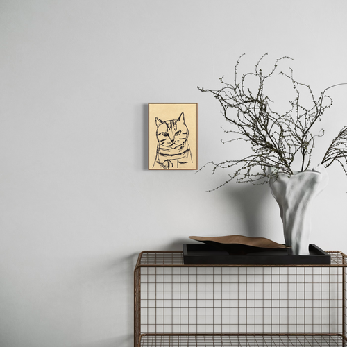 A Cat Portrait Sketch