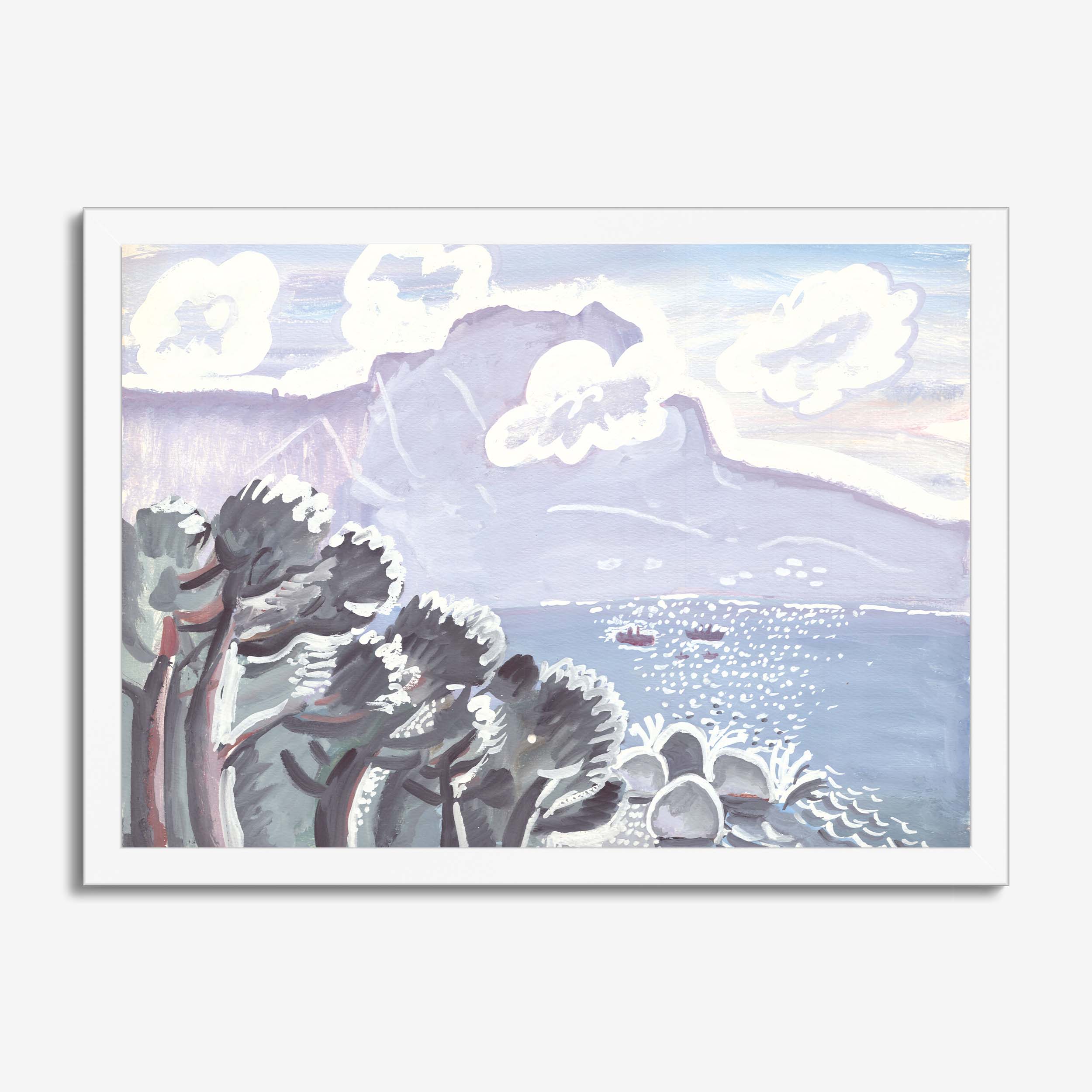 Mountain View with Trees