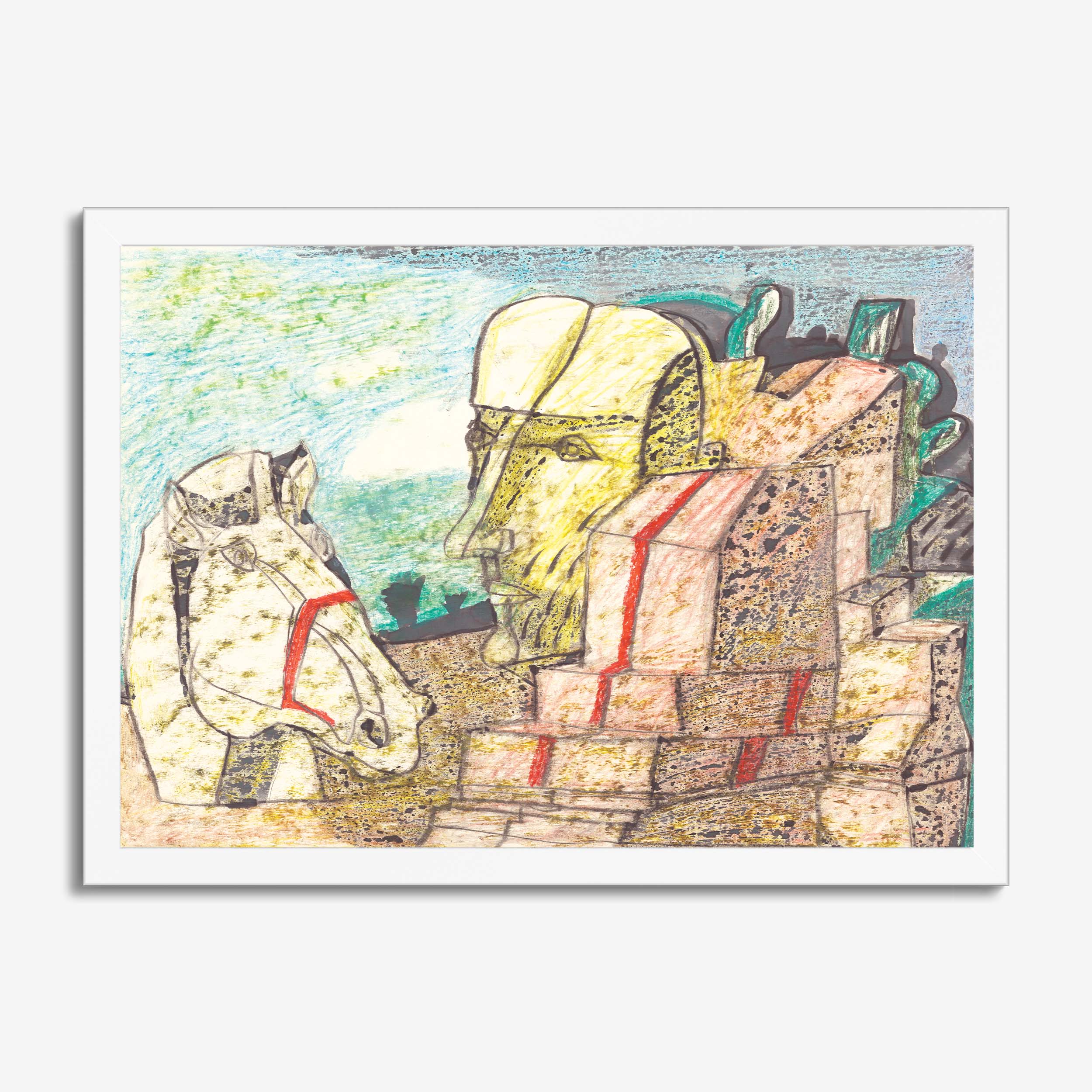 Still Life Horse and Face